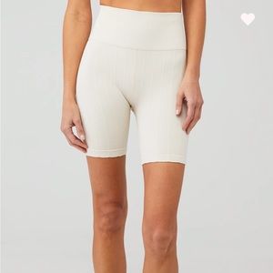 Off-White Spiritual Gangster Ribbed Biker Shorts